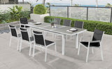 Nizuc Outdoor Patio Dining Chair Set - Stylish Waterproof Mesh Fabric & Durable Aluminum Frame