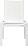 Nizuc Outdoor Patio Dining Chair Set - Stylish Waterproof Mesh Fabric & Durable Aluminum Frame