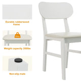 Wholesale Solid Rubberwood Dining Chair PU Leather Upholstery