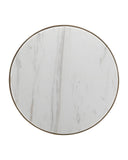 Greta White Drinks Table