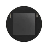 Santosh Round Glossy Navy Scalloped Mirror