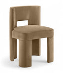 Zuno - Velvet Performance Fabric Upholstered Dining Chair (Set of 2)