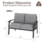Wholesale Patio Loveseat, All-Weather Outdoor 2 Seats Sofa Couch
