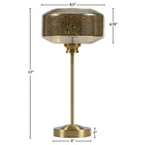 17" Mercury Glass Table Lamp, Desk Lamps For Night Stands