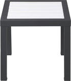 Nizuc Contemporary Outdoor Patio End Table with Durable Aluminum Frame for Stylish Relaxation