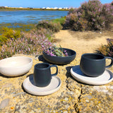 Mesa Ceramics Uno Stoneware Tea Cup & Saucer 225ml