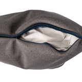 Qivuit Gray 20x20 Poly Filled Pillow
