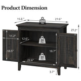 Storage Cabinet Set of 2, Sideboard Cabinet with Doors