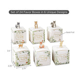 Woodland Baby Favor Boxes Set of 24