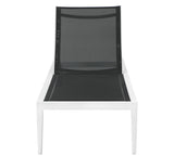 Nizuc Adjustable Sun Chaise Lounge Chair - Contemporary Outdoor Patio Aluminum Frame for Relaxation