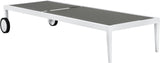 Nizuc Adjustable Sun Chaise Lounge Chair - Contemporary Outdoor Patio Aluminum Frame for Relaxation