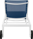 Nizuc Adjustable Sun Chaise Lounge Chair - Contemporary Outdoor Patio Aluminum Frame for Relaxation