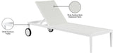 Nizuc Adjustable Sun Chaise Lounge Chair - Contemporary Outdoor Patio Aluminum Frame for Relaxation