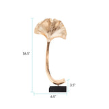 Gifu Golden Ginkgo Leaf Sculpture- Tall
