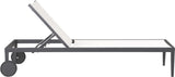 Nizuc Adjustable Sun Chaise Lounge Chair - Contemporary Outdoor Patio Aluminum Frame for Relaxation