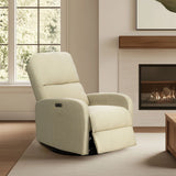 3-in-1 Swivel Glider Power Recliner Chair, Beige *