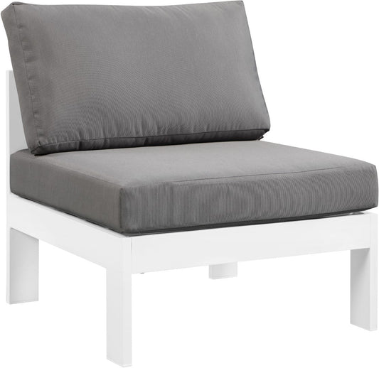 Nizuc Contemporary Outdoor Modular Patio Chair with Durable Waterproof Fabric for All-Weather Use