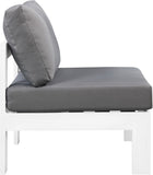 Nizuc Contemporary Outdoor Modular Patio Chair with Durable Waterproof Fabric for All-Weather Use