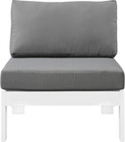 Nizuc Contemporary Outdoor Modular Patio Chair with Durable Waterproof Fabric for All-Weather Use