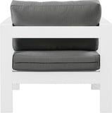 Nizuc Contemporary Outdoor Patio Arm Chair - Stylish Waterproof Fabric & Sturdy Aluminum Frame