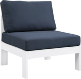 Nizuc Contemporary Outdoor Modular Patio Chair with Durable Waterproof Fabric for All-Weather Use