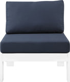 Nizuc Contemporary Outdoor Modular Patio Chair with Durable Waterproof Fabric for All-Weather Use