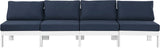 Nizuc Modular Outdoor Patio Sofa Set with Waterproof Fabric and Sturdy Aluminum Frame for Comfort