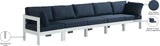 Nizuc Modular Outdoor Patio Sofa Set with Waterproof Fabric and Sturdy Aluminum Frame for Comfort