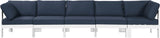 Nizuc Modular Outdoor Patio Sofa Set with Waterproof Fabric and Sturdy Aluminum Frame for Comfort