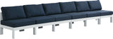 Nizuc Modular Outdoor Patio Sofa Set with Waterproof Fabric and Sturdy Aluminum Frame for Comfort