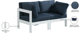 Nizuc Modular Outdoor Patio Sofa Set with Waterproof Fabric and Sturdy Aluminum Frame for Comfort