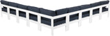 Nizuc Modular Outdoor Patio Sectional - Contemporary Design with Waterproof Fabric & Durable Frame