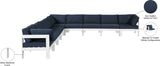 Nizuc Modular Outdoor Patio Sectional - Contemporary Design with Waterproof Fabric & Durable Frame