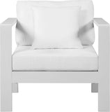 Nizuc Contemporary Outdoor Patio Arm Chair - Stylish Waterproof Fabric & Sturdy Aluminum Frame