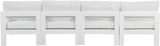 Nizuc Contemporary Outdoor Modular Sofa with Waterproof Fabric and Sturdy Aluminum Frame Design