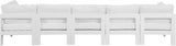 Nizuc Contemporary Outdoor Modular Sofa with Waterproof Fabric and Sturdy Aluminum Frame Design