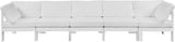 Nizuc Contemporary Outdoor Modular Sofa with Waterproof Fabric and Sturdy Aluminum Frame Design