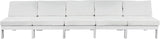 Nizuc Contemporary Outdoor Modular Sofa with Waterproof Fabric and Sturdy Aluminum Frame Design