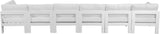 Nizuc Contemporary Outdoor Modular Sofa with Waterproof Fabric and Sturdy Aluminum Frame Design