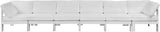 Nizuc Contemporary Outdoor Modular Sofa with Waterproof Fabric and Sturdy Aluminum Frame Design