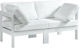 Nizuc Contemporary Outdoor Modular Sofa with Waterproof Fabric and Sturdy Aluminum Frame Design