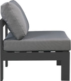 Nizuc Contemporary Outdoor Modular Patio Chair with Durable Waterproof Fabric for All-Weather Use