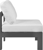 Nizuc Contemporary Outdoor Modular Patio Chair with Durable Waterproof Fabric for All-Weather Use