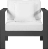 Nizuc Contemporary Outdoor Patio Arm Chair - Stylish Waterproof Fabric & Sturdy Aluminum Frame