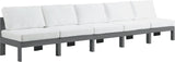 Nizuc Contemporary Outdoor Modular Sofa with Waterproof Fabric and Sturdy Aluminum Frame Design