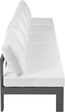 Nizuc Contemporary Outdoor Modular Sofa with Waterproof Fabric and Sturdy Aluminum Frame Design