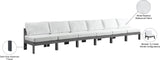 Nizuc Contemporary Outdoor Modular Sofa with Waterproof Fabric and Sturdy Aluminum Frame Design