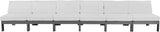 Nizuc Contemporary Outdoor Modular Sofa with Waterproof Fabric and Sturdy Aluminum Frame Design