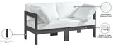 Nizuc Contemporary Outdoor Modular Sofa with Waterproof Fabric and Sturdy Aluminum Frame Design