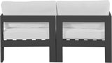 Nizuc Contemporary Outdoor Modular Sofa with Waterproof Fabric and Sturdy Aluminum Frame Design